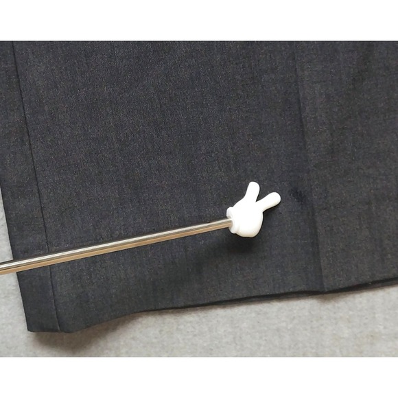 Billy Blues Dress Pants Womens 8 Wide Leg Charcoal Gray Stretch Career Workwear - Picture 4 of 16